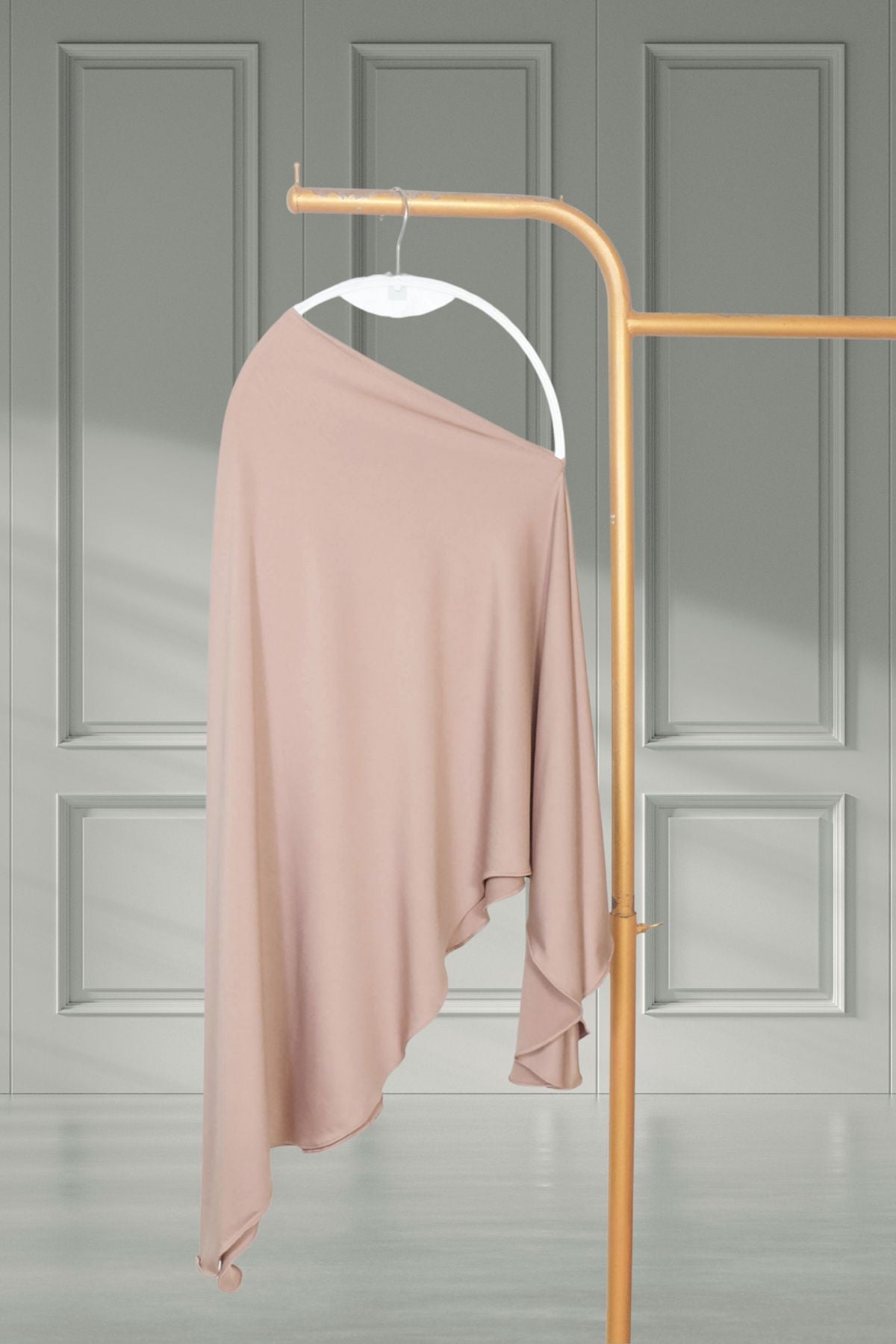 Instan Jennie Sporty Hijab JUMBO - HLJ1.3 Mocha Mousse