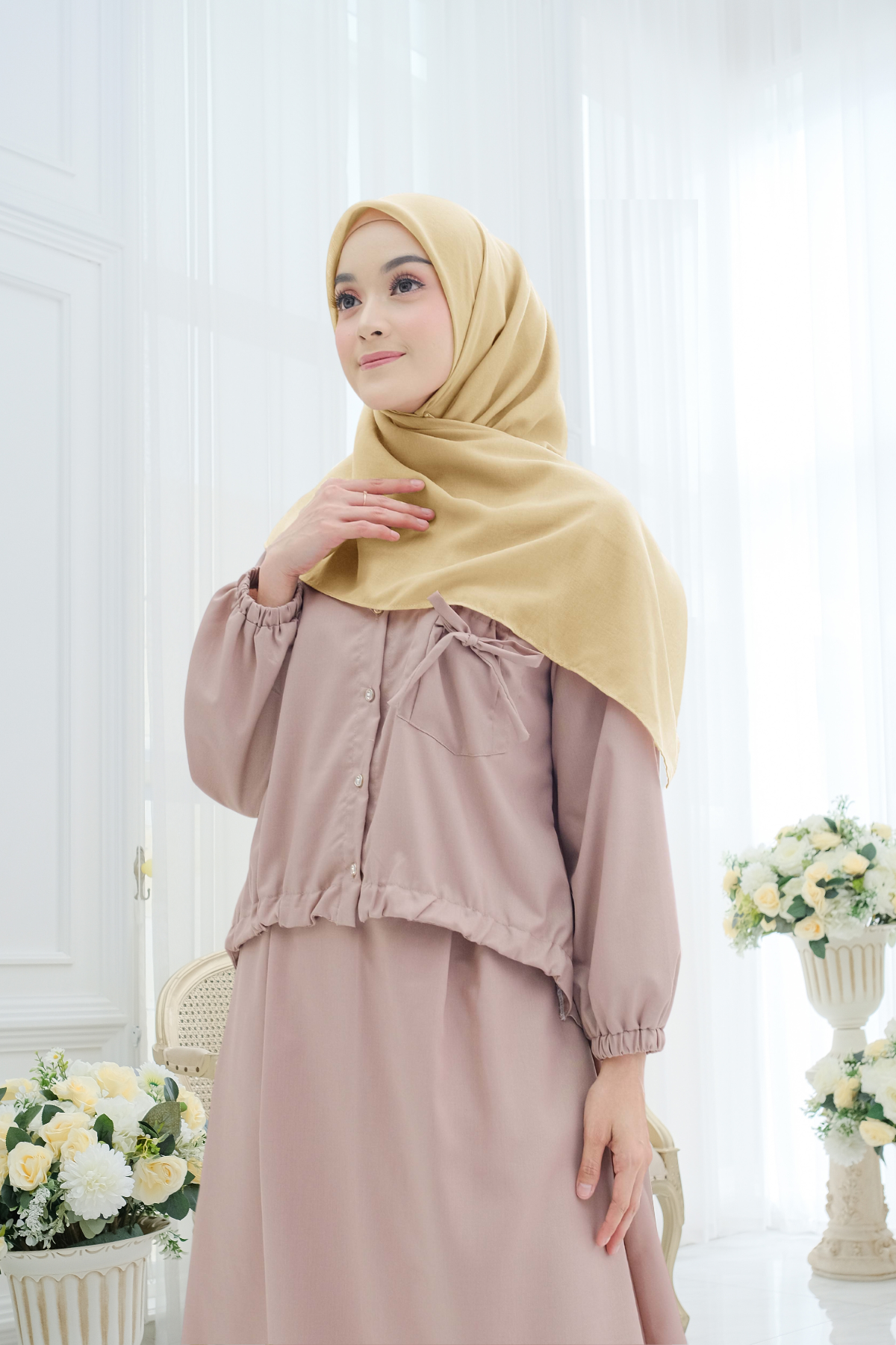 Segiempat Lina Voal - NV23.13 Warm Ivory