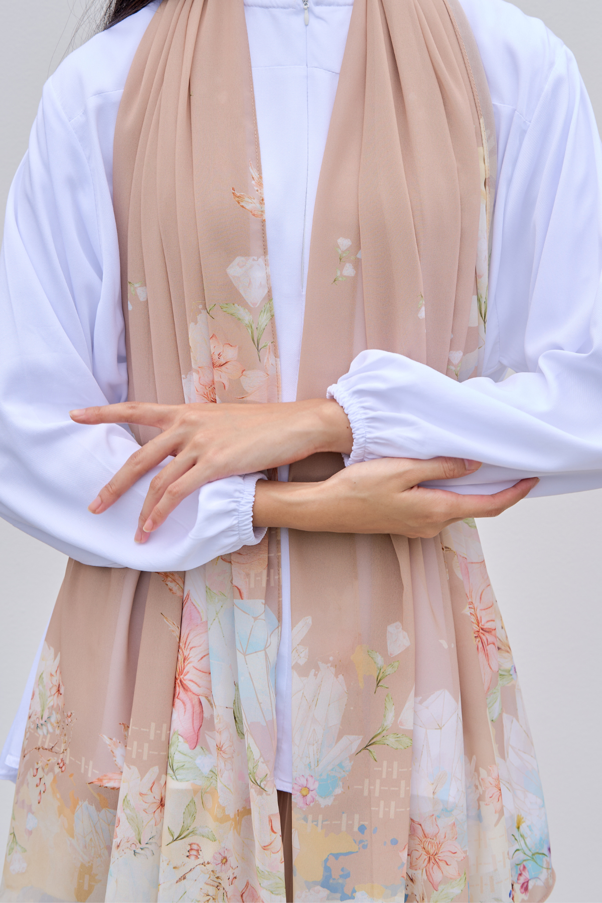 Diamond - Pashmina Premium Cerutti | Dusty Mocca - PDN1.2