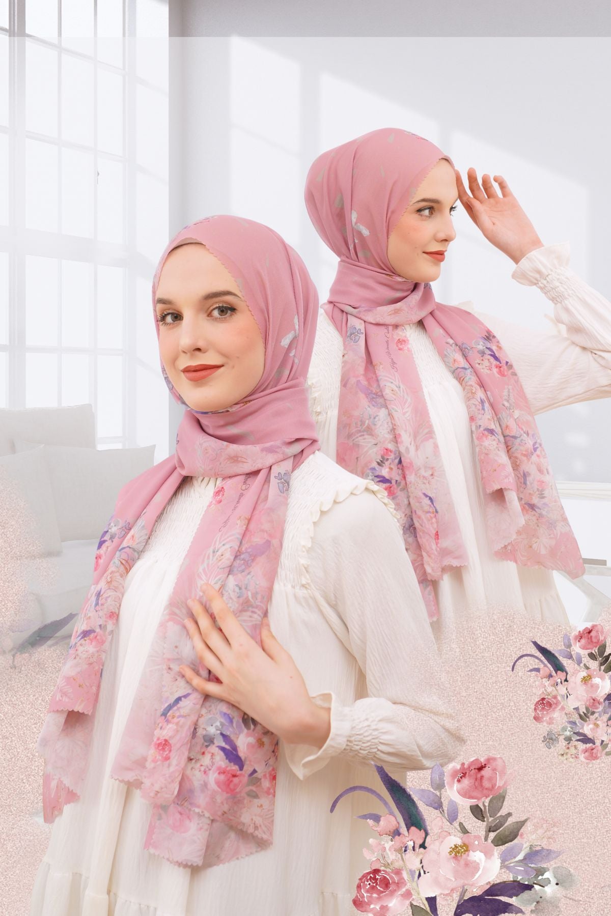 Pashmina Emily - PIM9.9 Pastel Pink