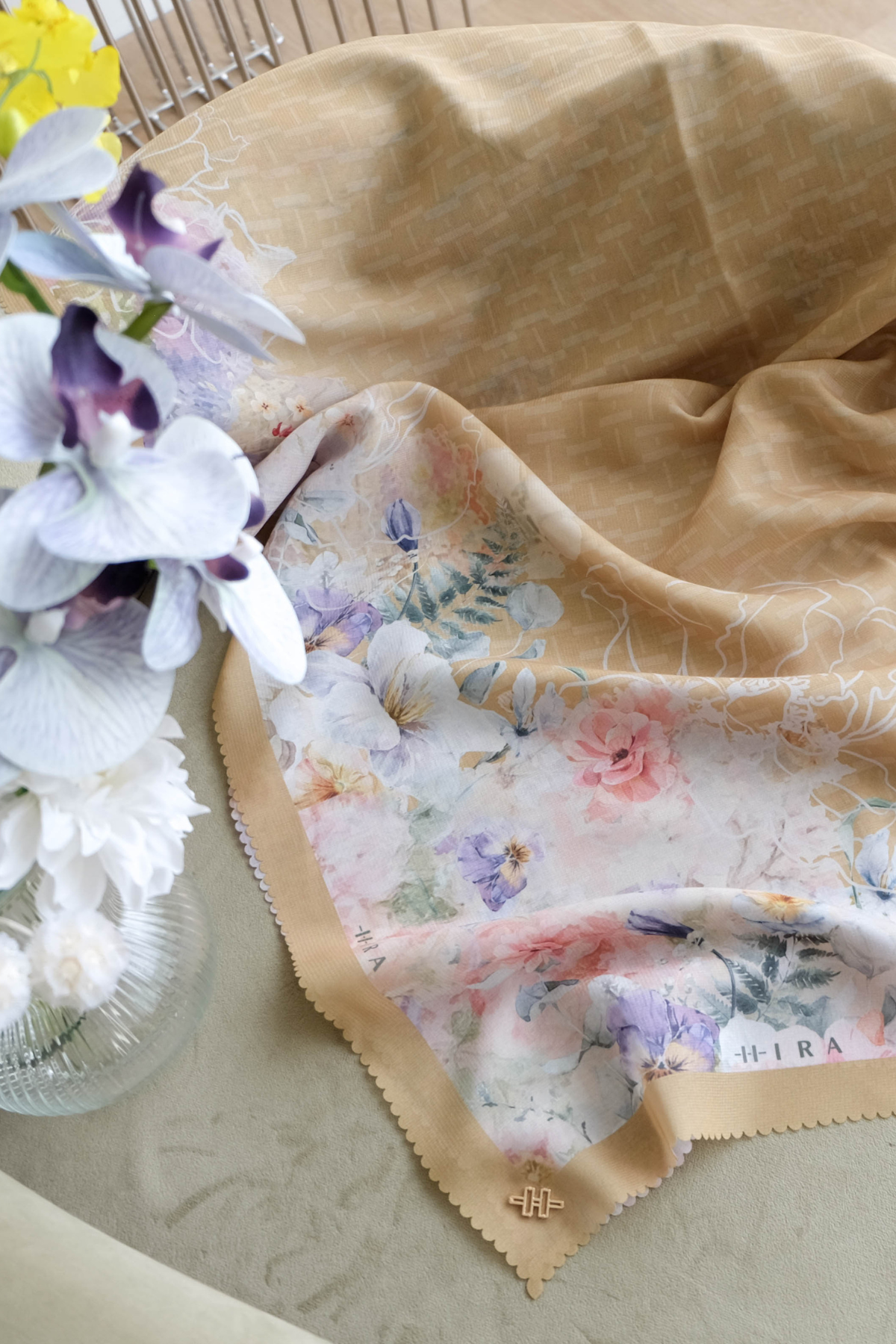 Purity JUMBO - Scarf Square Premium Polycotton XL | Sandy Yellow - PJ09.13