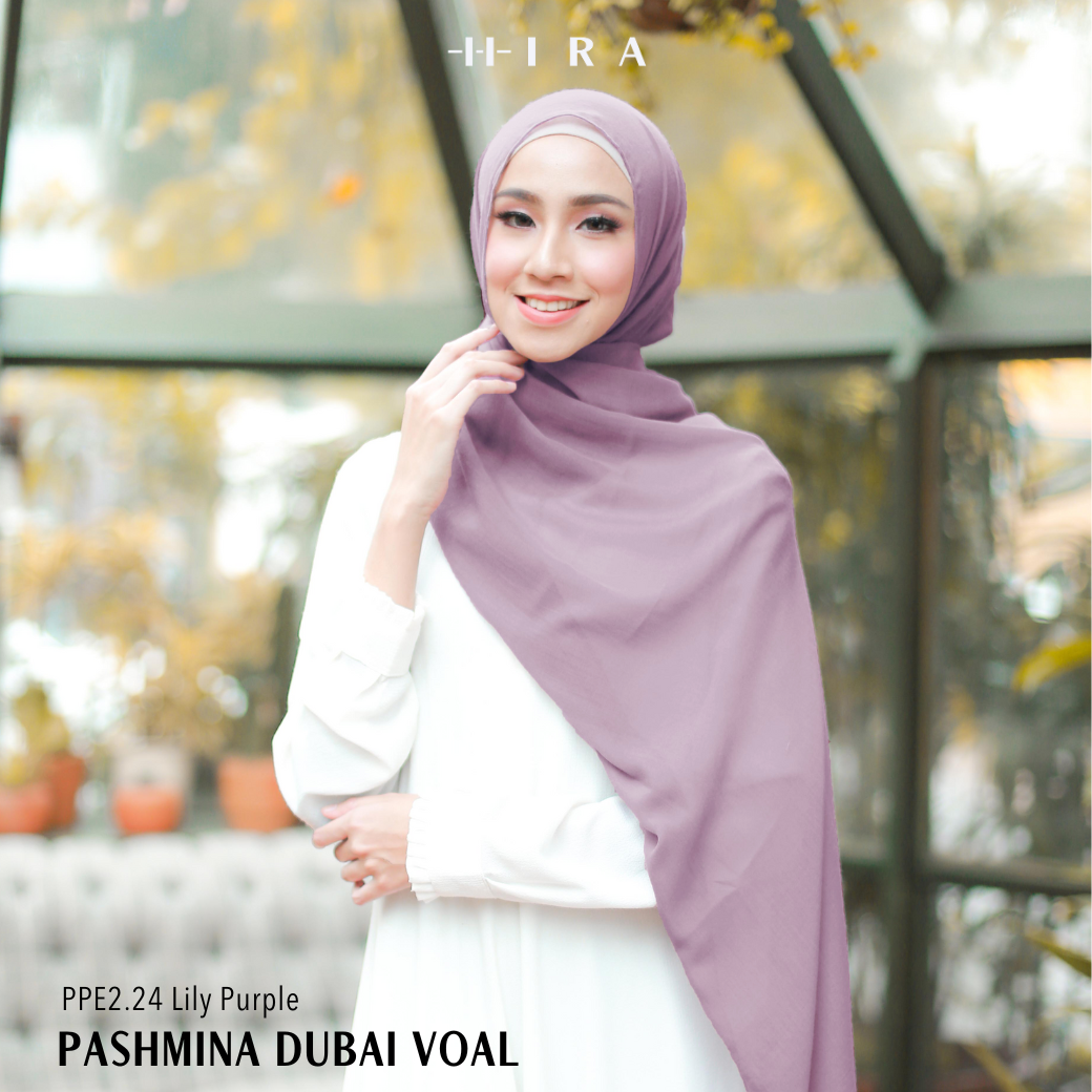 Dubai Voal Pashmina - PPE2.24 Lily Purple
