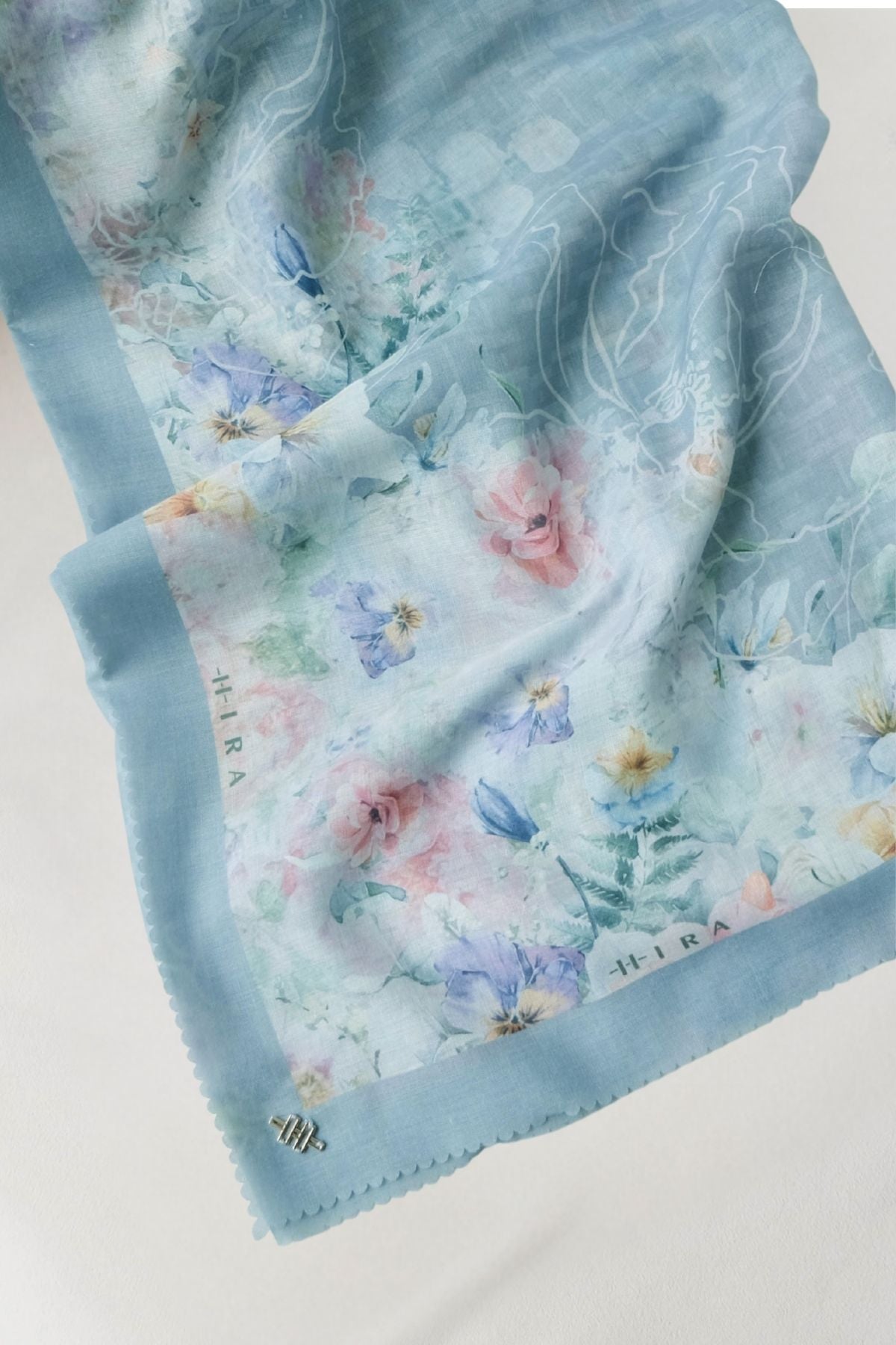 Purity - Scarf Square Premium Icy Voal | Silver - PSV9.14