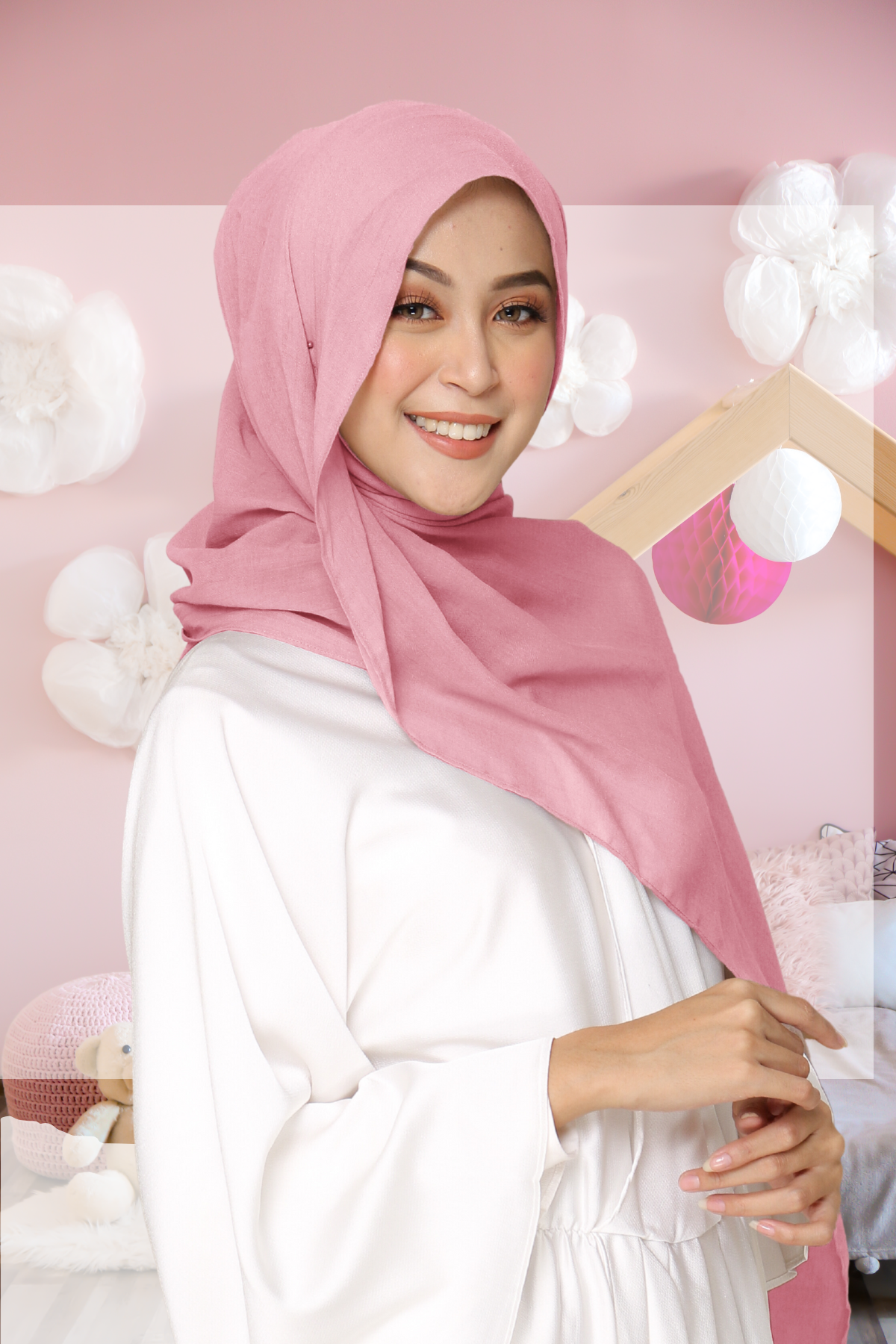 Dubai Voal Pashmina - PPE2.60 Pink