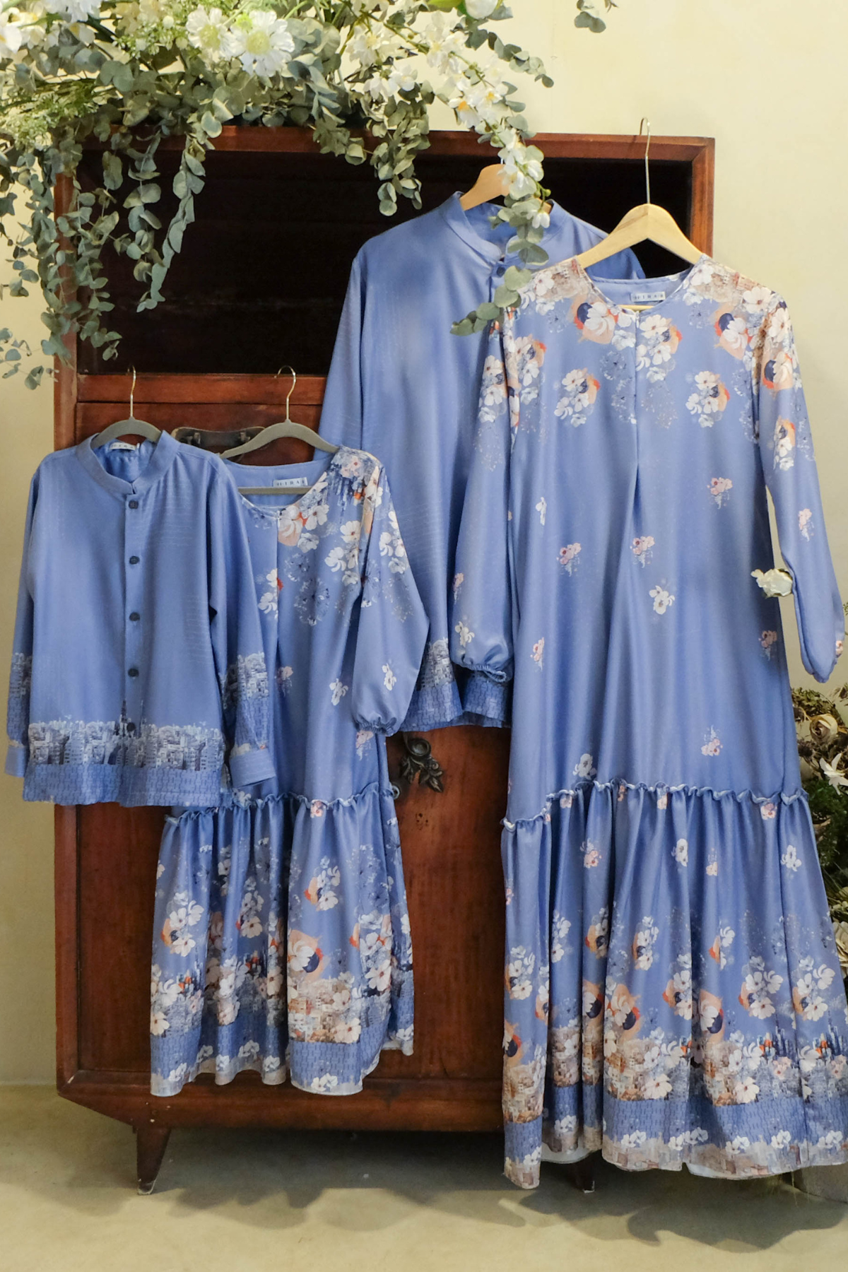 Riuh Kota Family Set - Denim