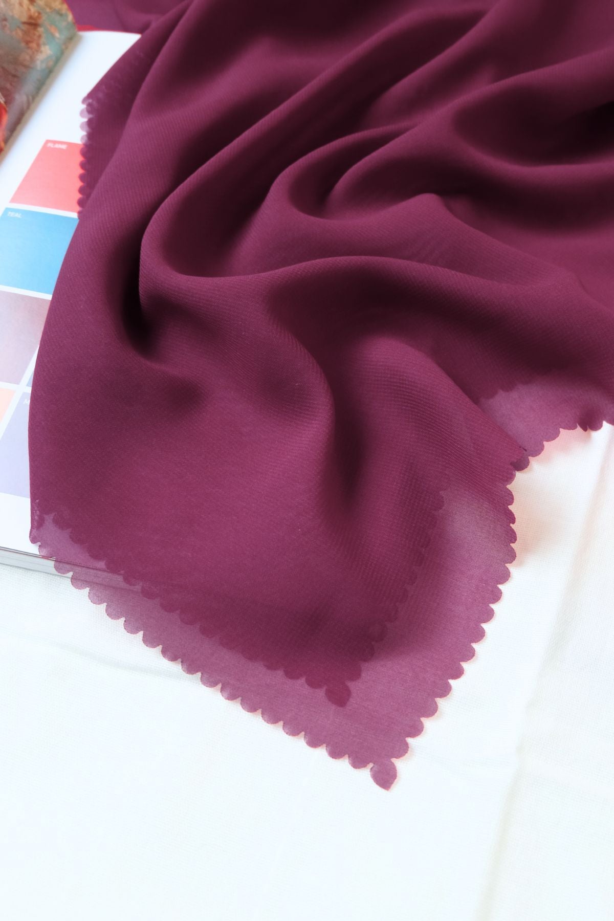 Mina Syari Lasercut - SC16.39 Burgundi