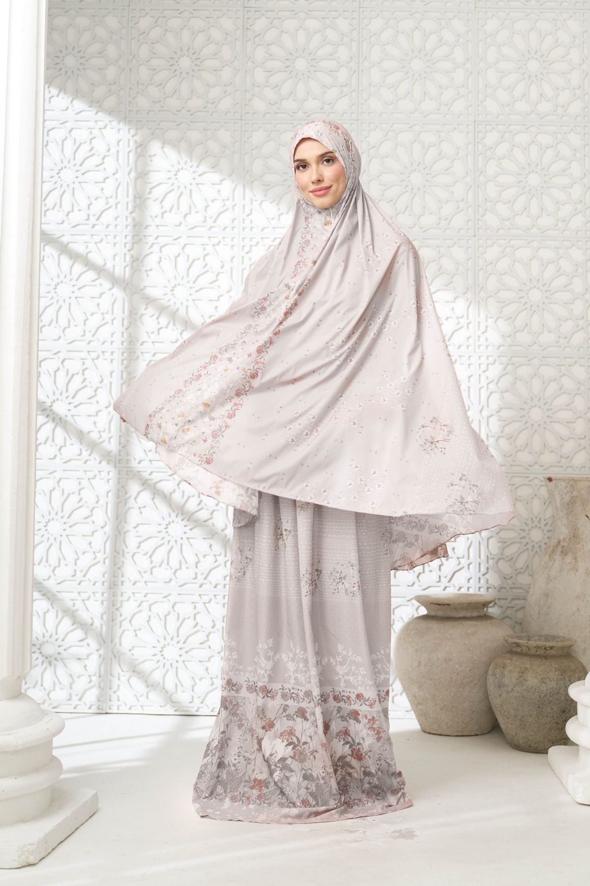 Mukena Willow | Travel Prayer Set - WL03.3 Silky Cream