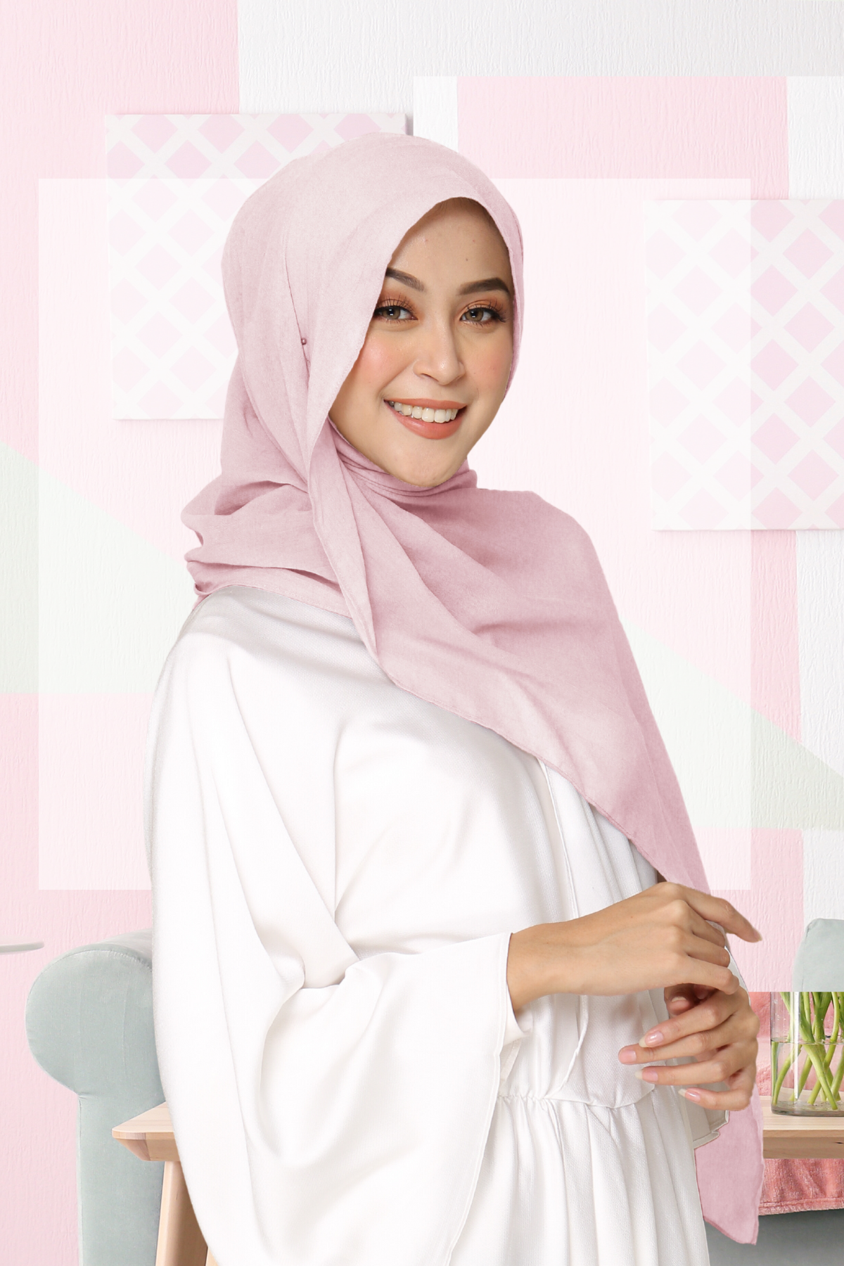 Dubai Voal Pashmina - PPE2.57 Soft Purple