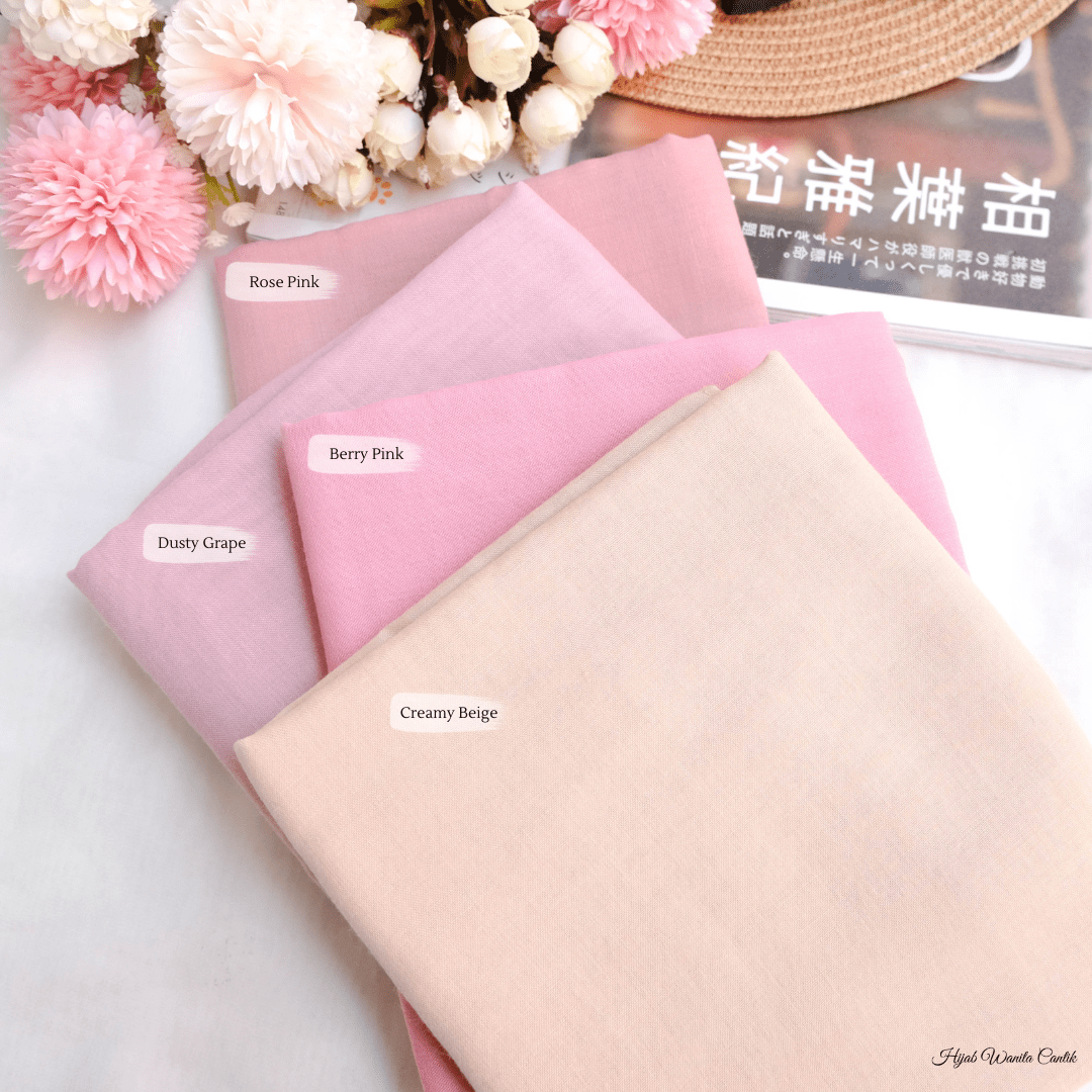 Segiempat Lina Voal - NV23.12 Rose Pink