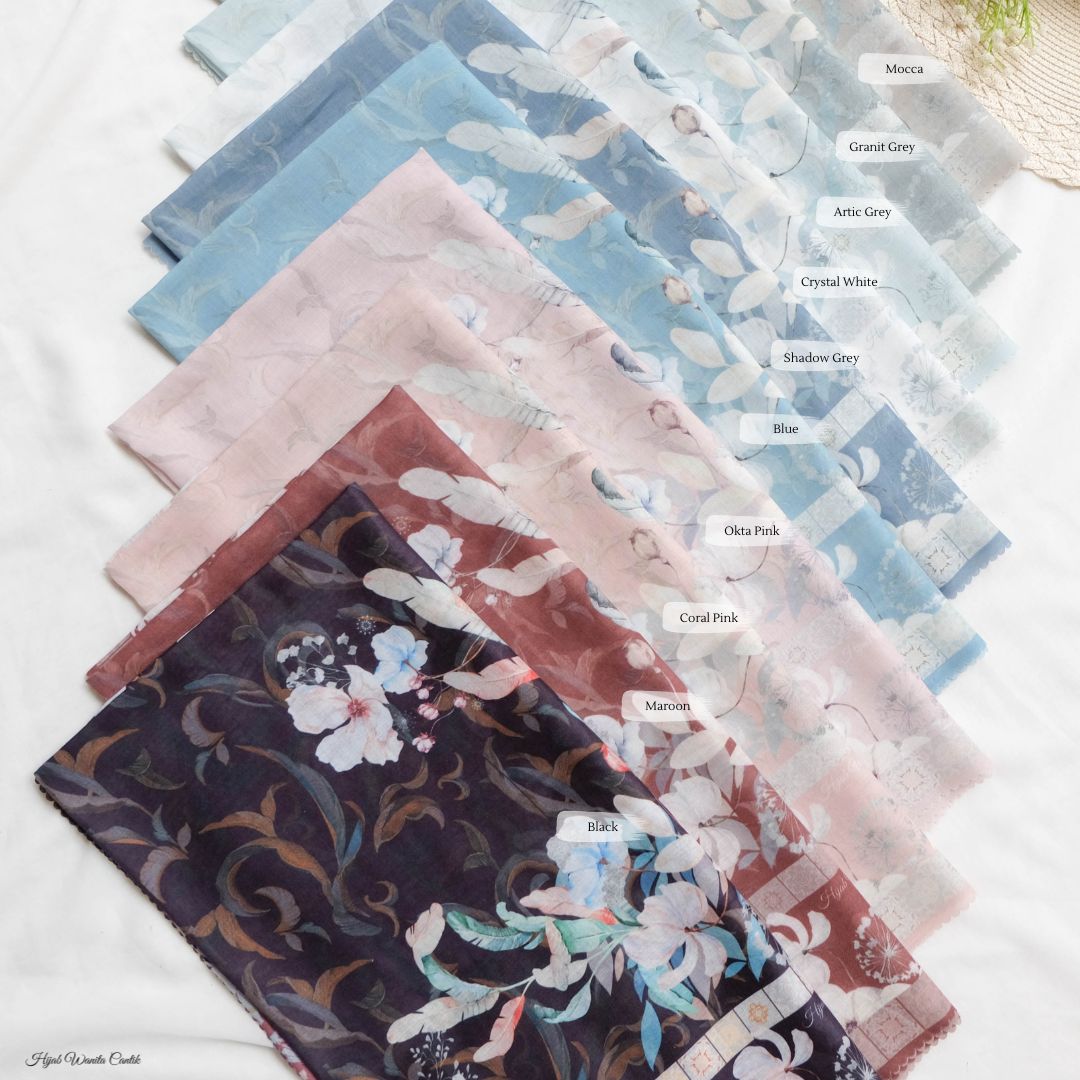 Zalya - Scarf Square Icy Voal - Black - ZY25.1