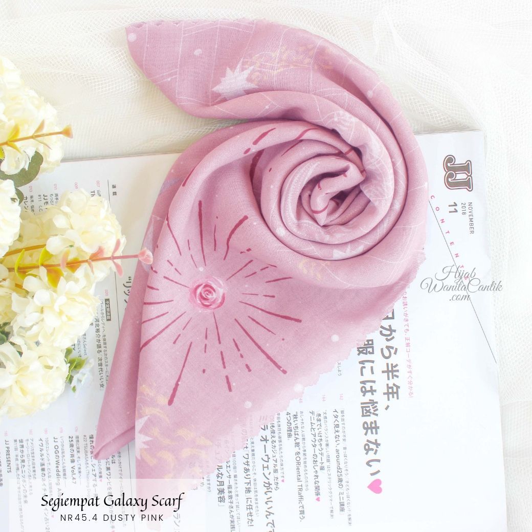 Segiempat Galaxy Scarf - NR45.4 Dusty pink