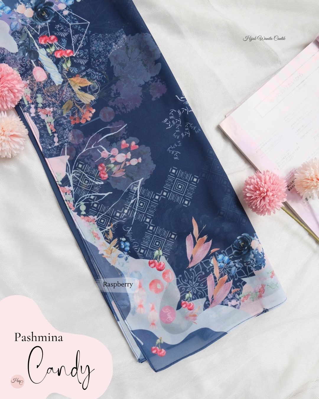 Candy - Pashmina Premium Ceruti - Raspberry - PM11.64