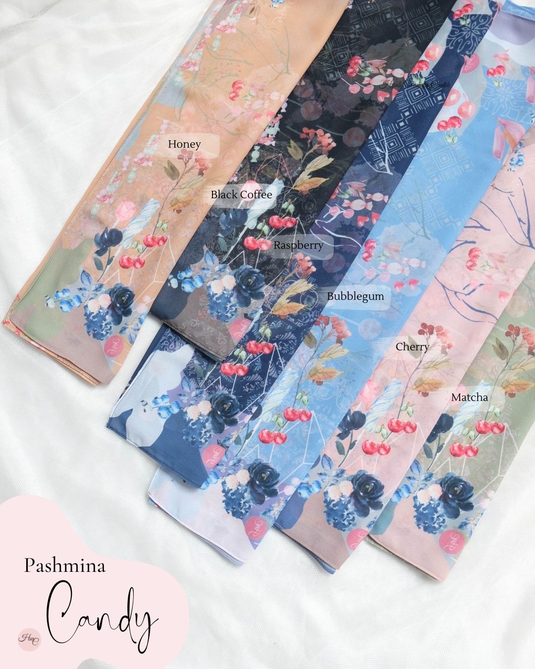 Candy - Pashmina Premium Ceruti - Raspberry - PM11.64