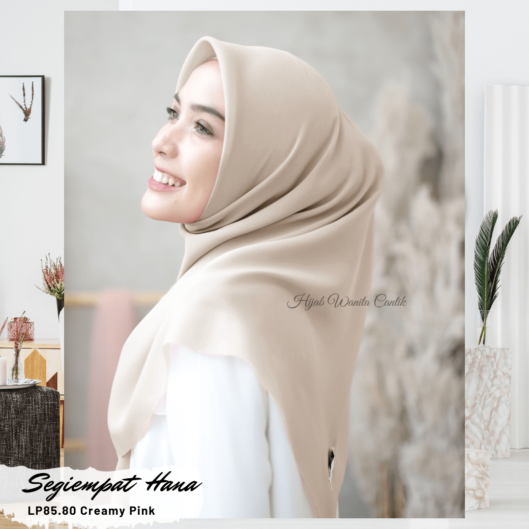 Segiempat Hana - Creamy Pink