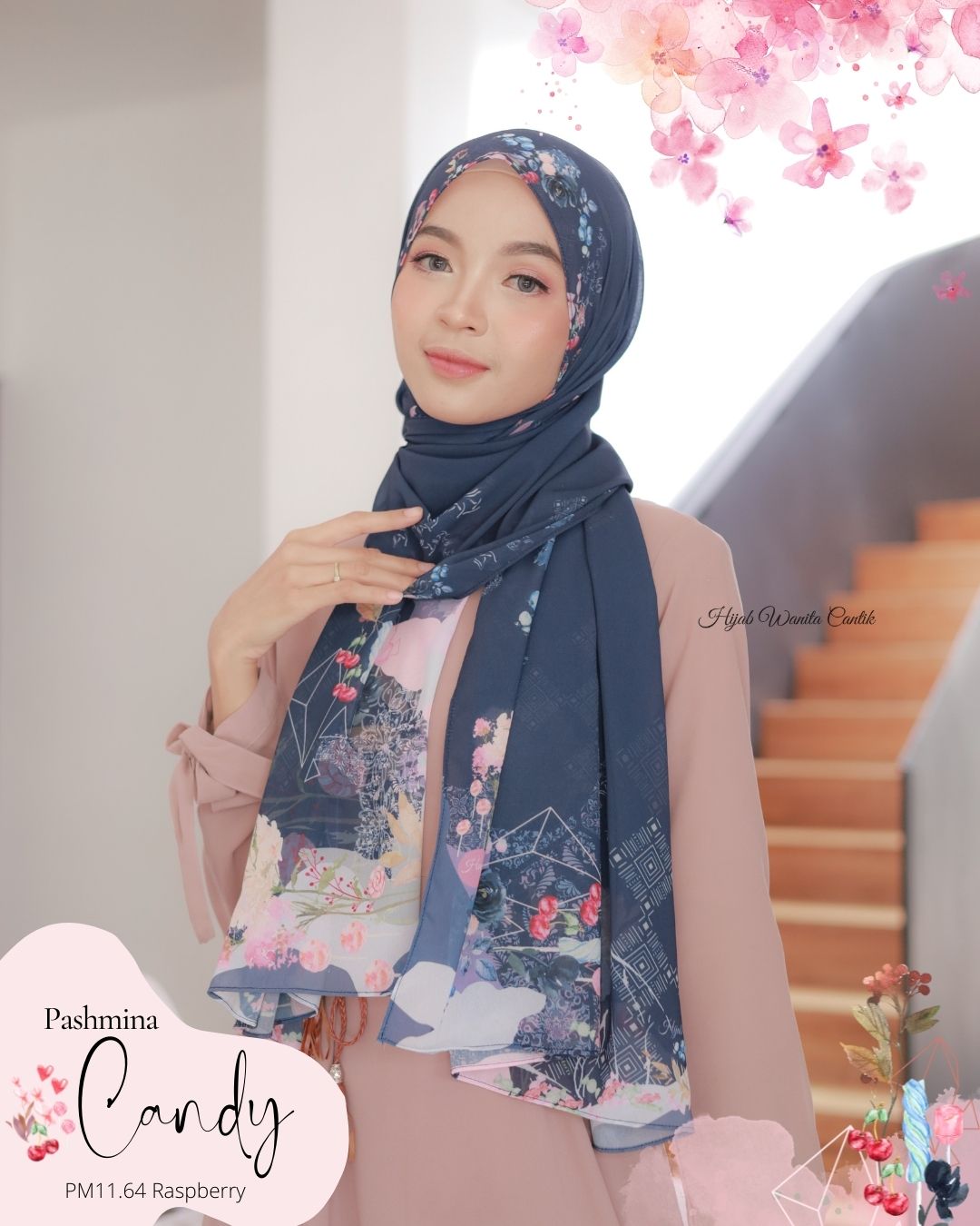Candy - Pashmina Premium Ceruti - Raspberry - PM11.64