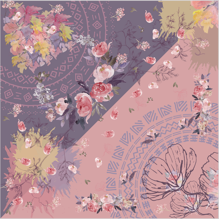 Segiempat Aurum - RM27.13 Pink Purple