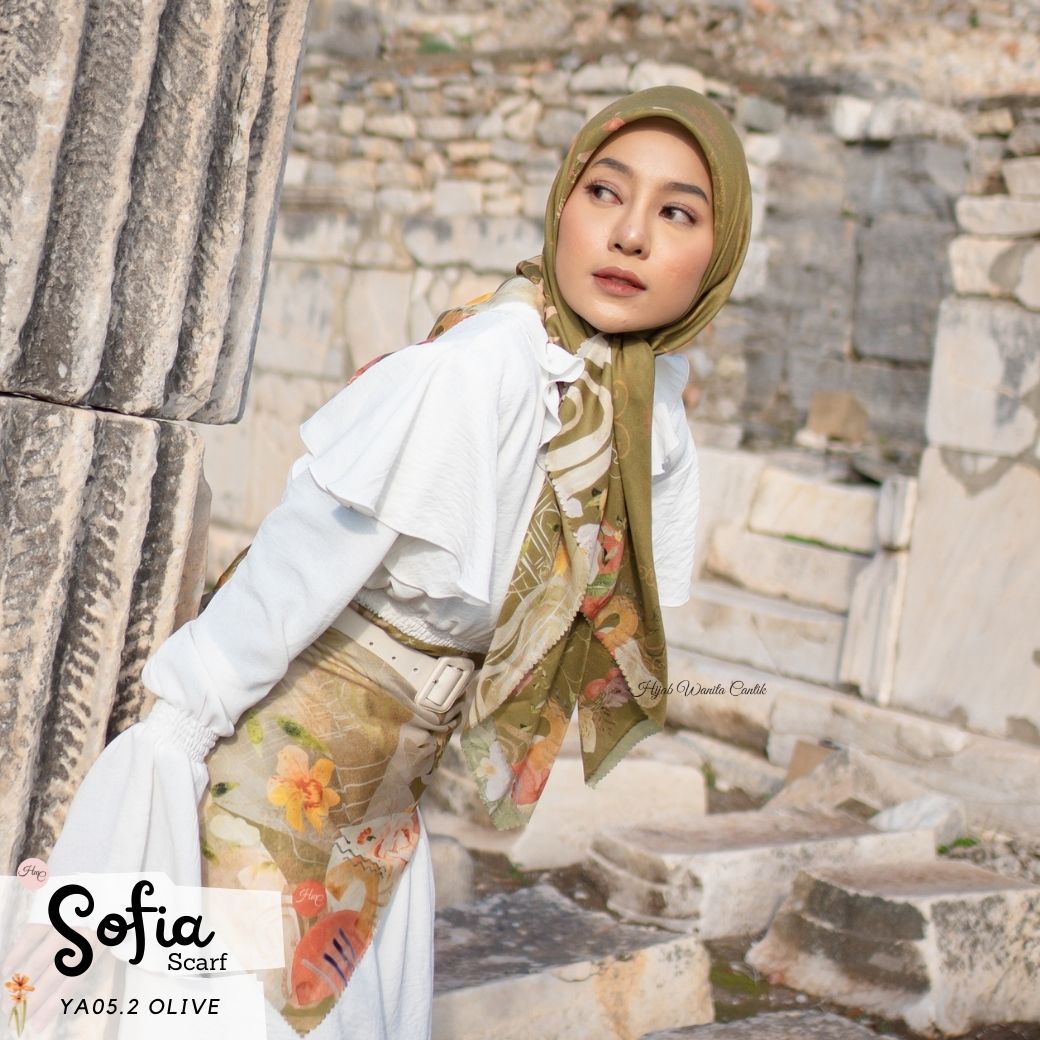 Sofia Scarf - YA05.2 Olive