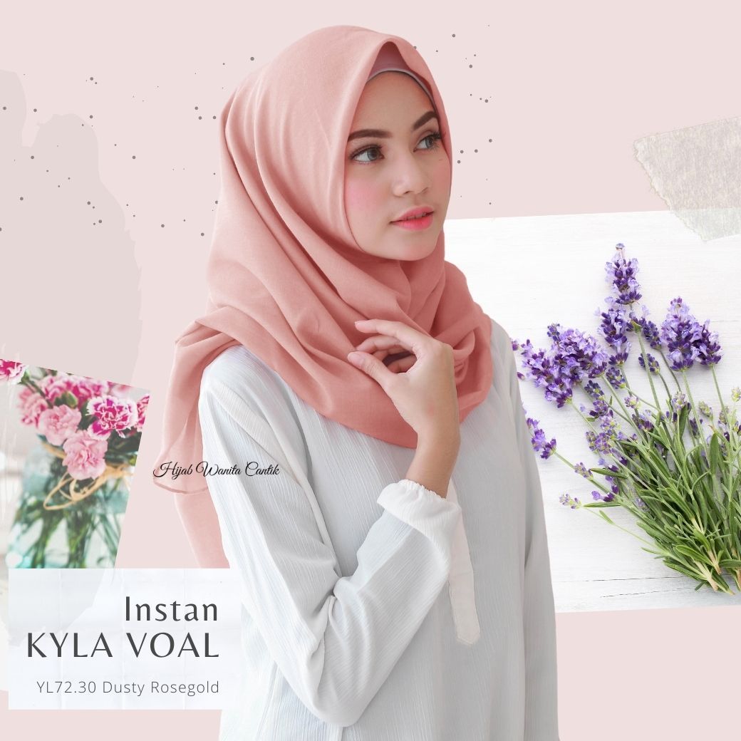 Instan Kyla Voal - YL72.30 Dusty Rosegold