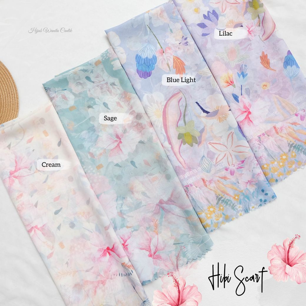 Hibi - Scarf Square Premium Polycotton - Sage - SH94.8