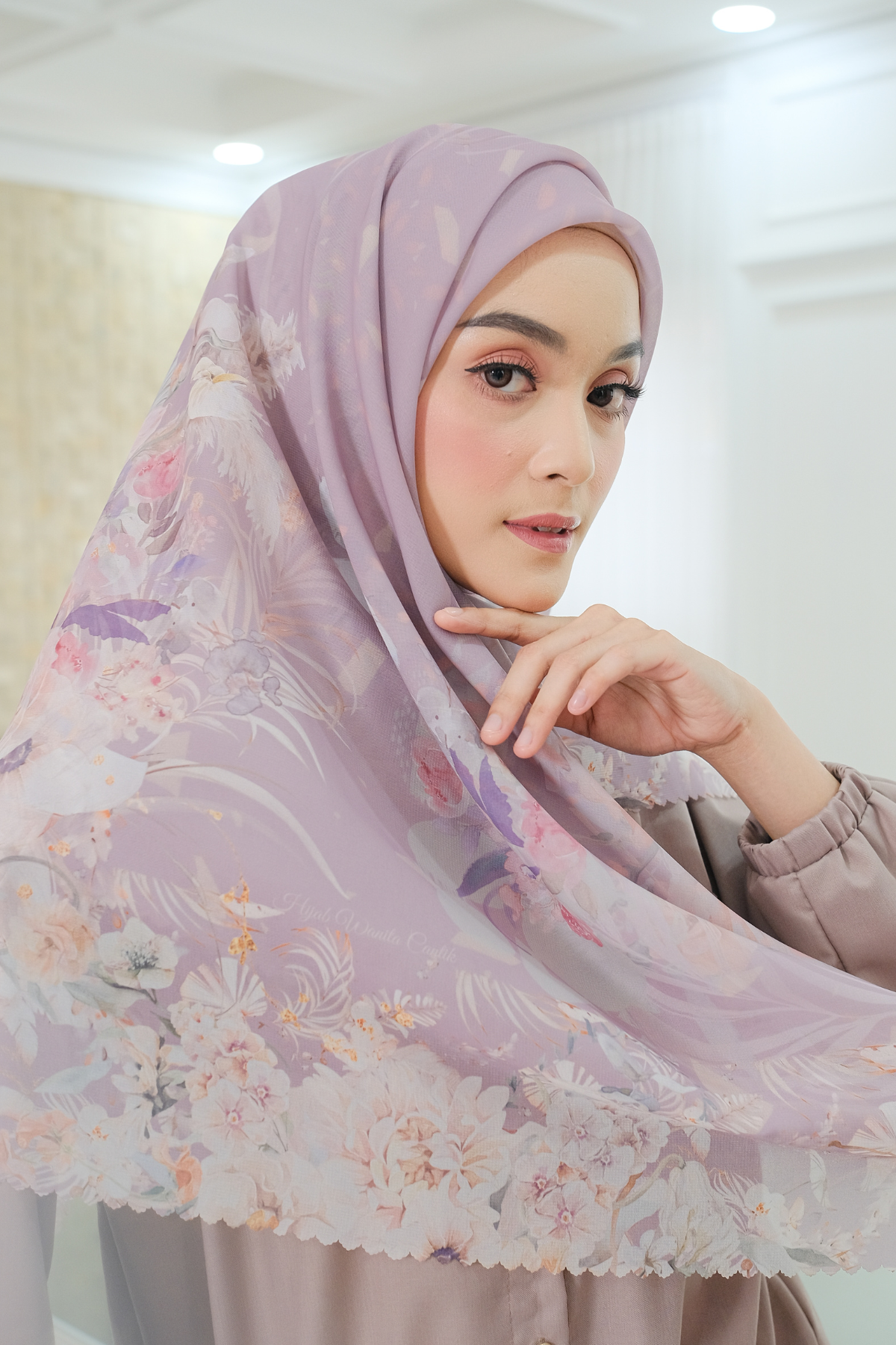 Emily - Scarf Square Premium Polycotton | Moonstone - EM28.19