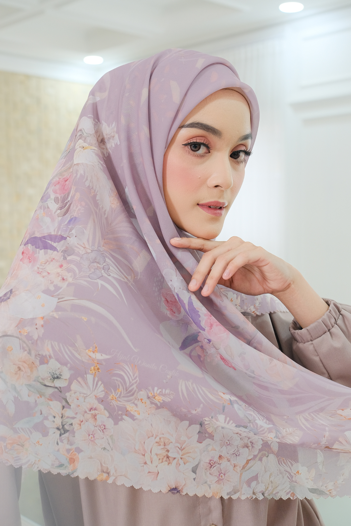 [ BUY 3 GET 1 FREE HIJAB ] Emily JUMBO - Scarf Square Premium Polycotton XL | Moonstone - EB28.19