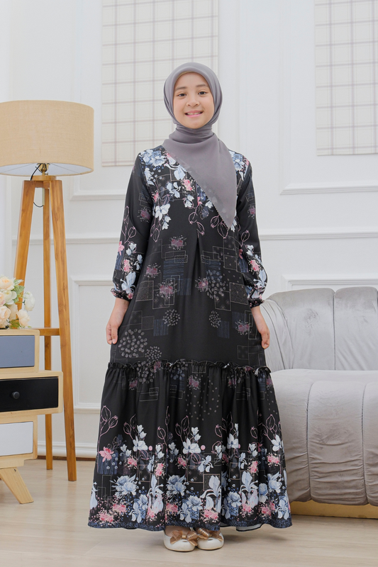 Orchid Dress Anak - ADD1.1 Black