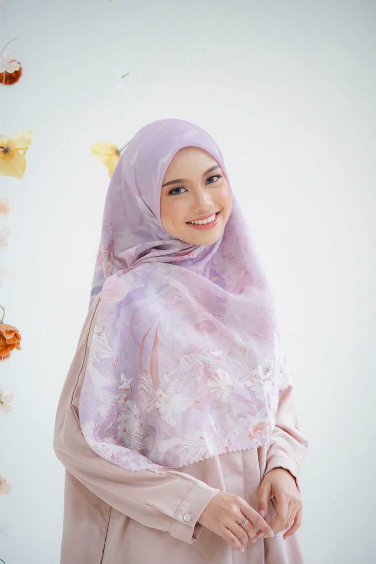 Emily JUMBO - Scarf Square Premium Polycotton XL | Moonstone - EB28.19