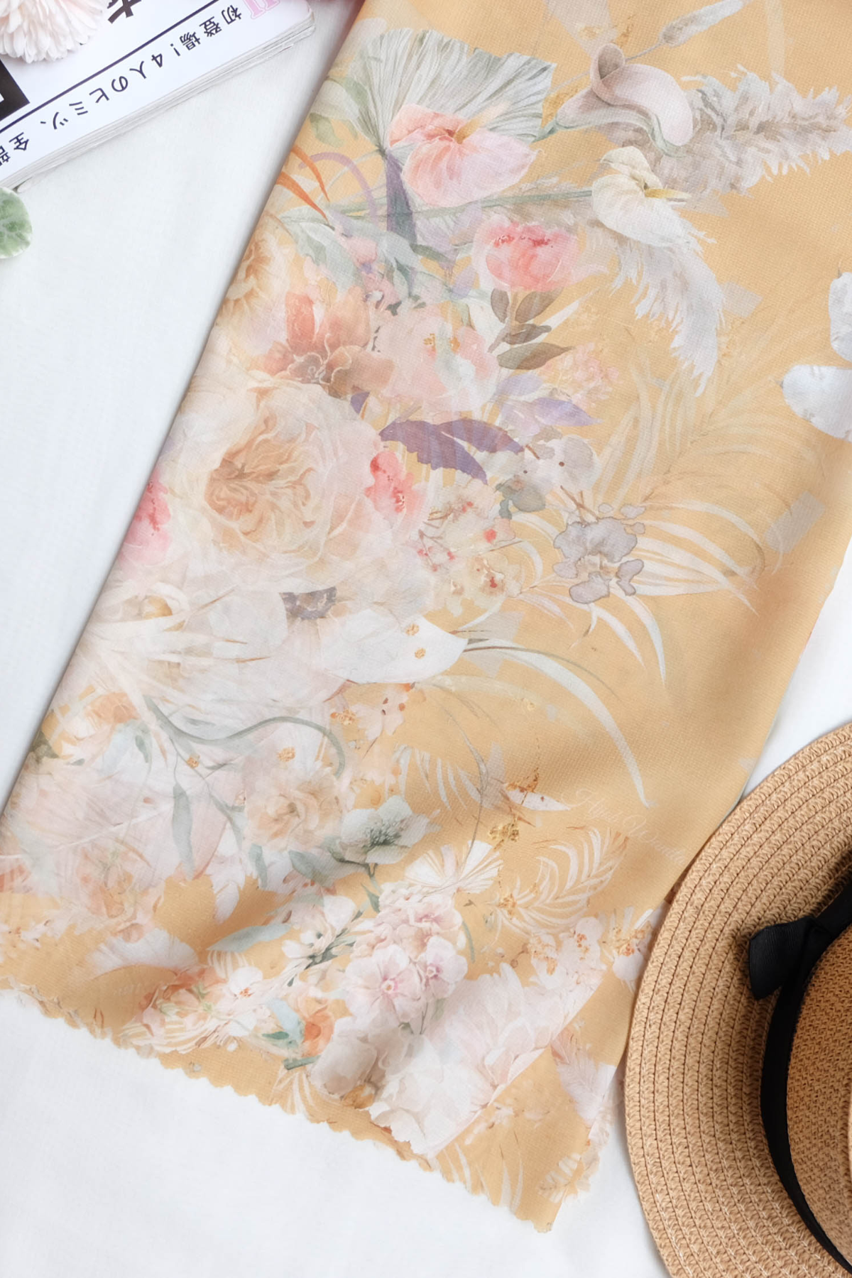 [ BUY 3 GET 1 FREE HIJAB ] Emily - Scarf Square Premium Polycotton | Peanut - EM28.21