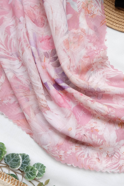 [ BUY 3 GET 1 FREE HIJAB ] Emily JUMBO - Scarf Square Premium Polycotton XL | Rosegold - EB28.22