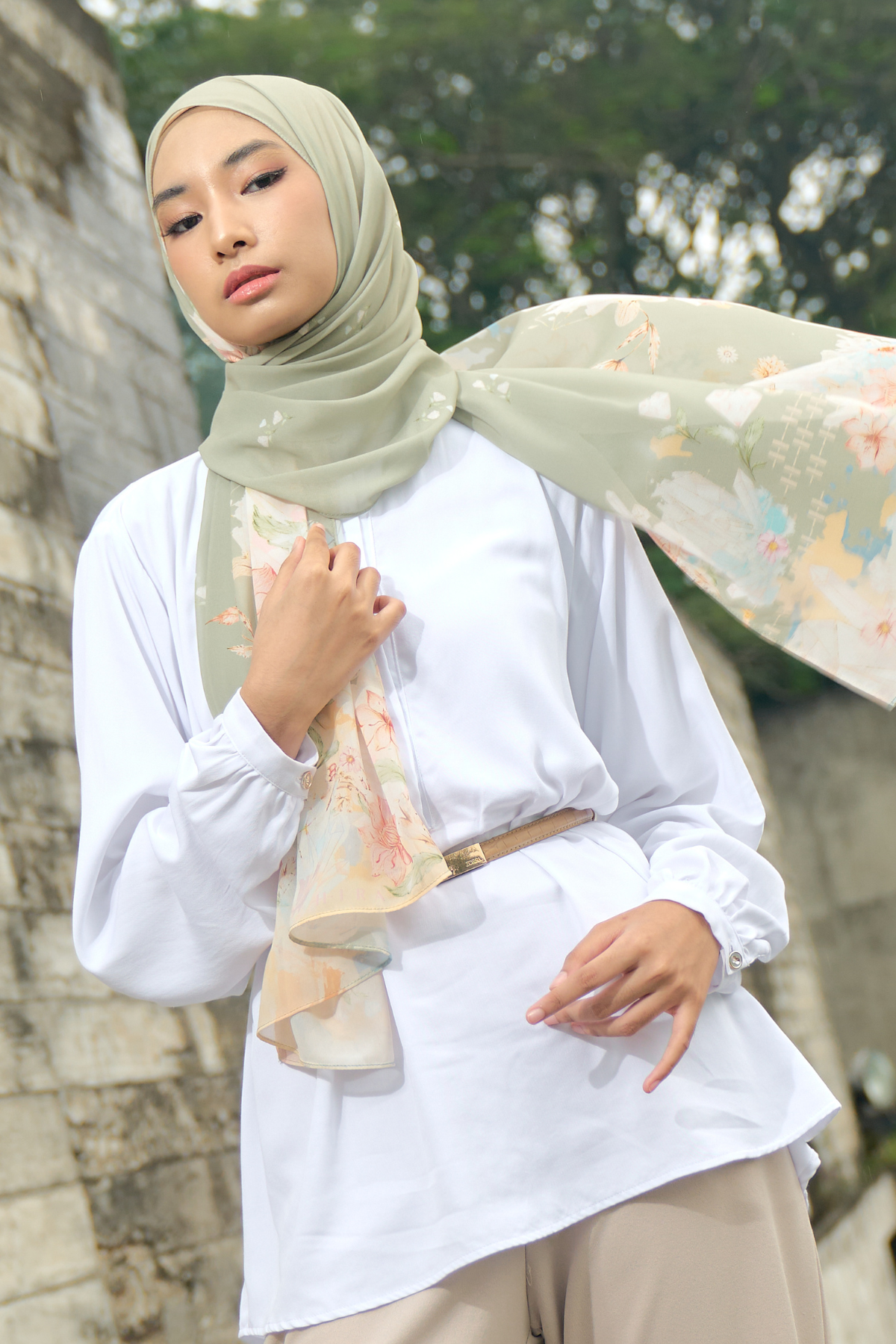 Tiva - Shirt Blouse Cotton Premium - White - VL07.1