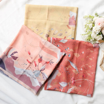 [ BUY 3 GET 1 FREE HIJAB ] Coconut Scarf Jumbo - JS93.11 Pinapple