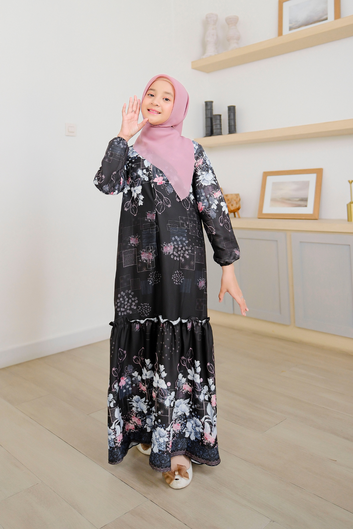 Orchid Dress Anak - ADD1.1 Black