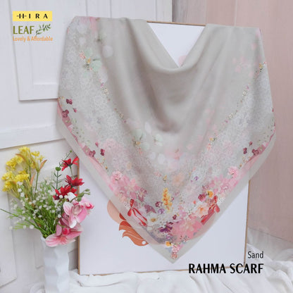 Leaf Rahma Scarf - AM31.9 AC31.9 HJ31.9 Sand
