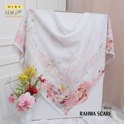 Leaf Rahma Scarf - AM31.10 AC31.10 HJ31.10 White