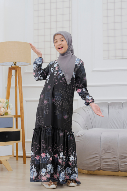 Orchid Dress Anak - ADD1.1 Black