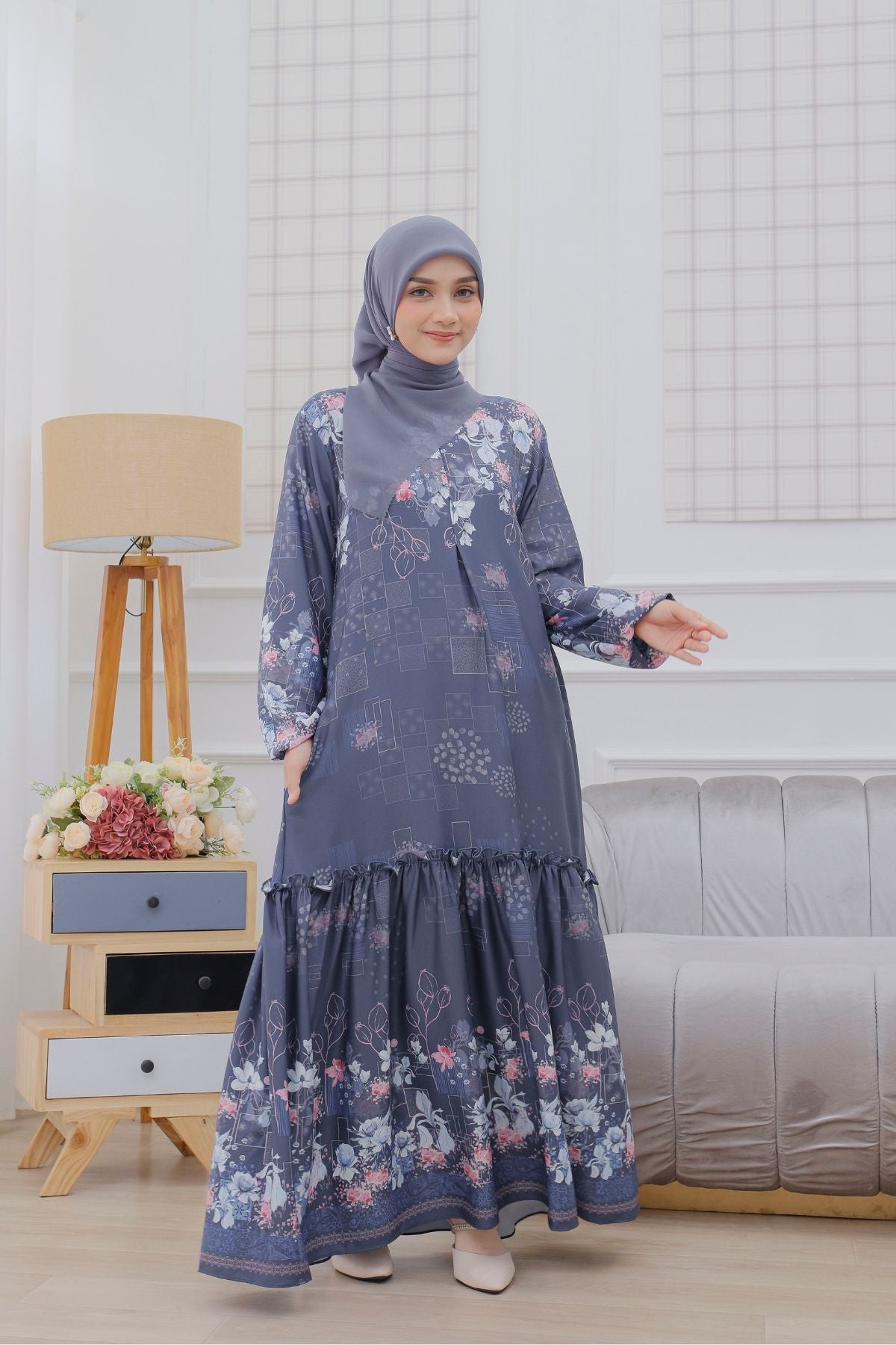 [CLEARANCE SALE] Orchid Dress - ORD1.2 Denim Grey