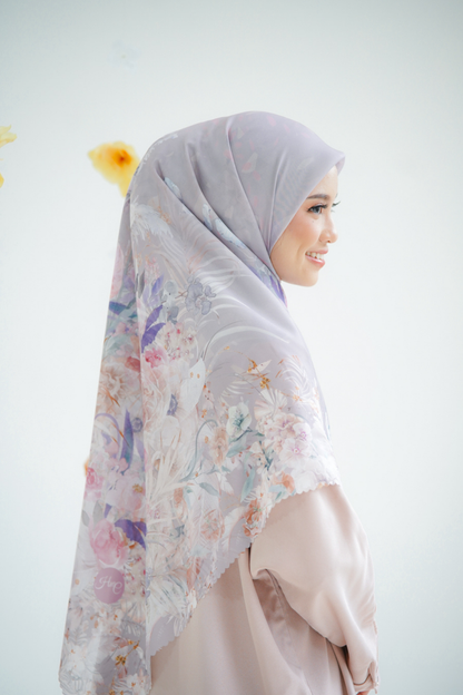 [ BUY 3 GET 1 FREE HIJAB ] Emily JUMBO - Scarf Square Premium Polycotton XL | Latte - EB28.5