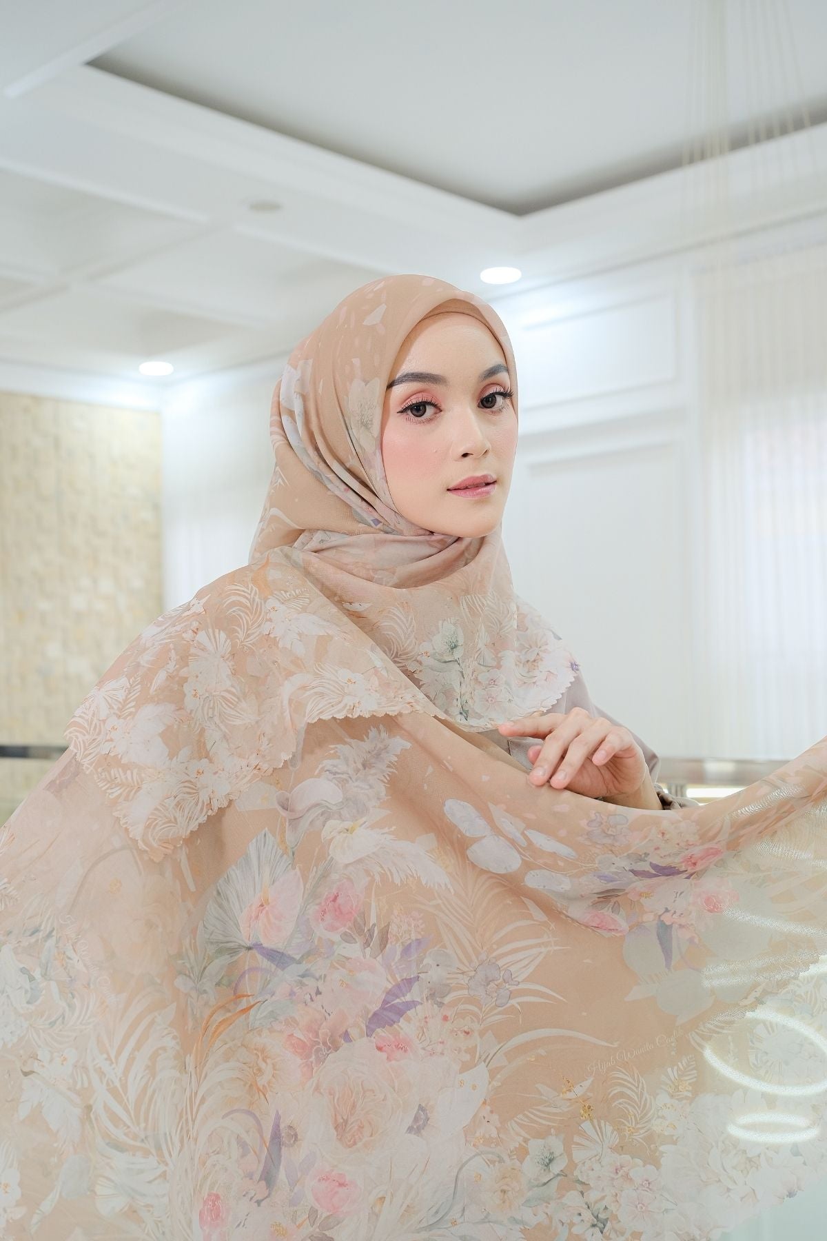 [ BUY 3 GET 1 FREE HIJAB ] Emily - Scarf Square Premium Polycotton | Truffle - EM28.23