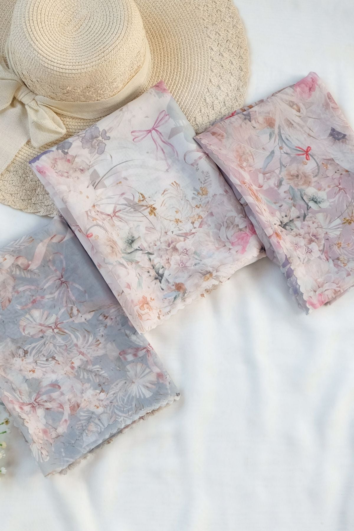[ BUY 3 GET 1 FREE HIJAB ] Emily - Scarf Square Premium Polycotton | COQUETTE CRYSTAL - EM28.41