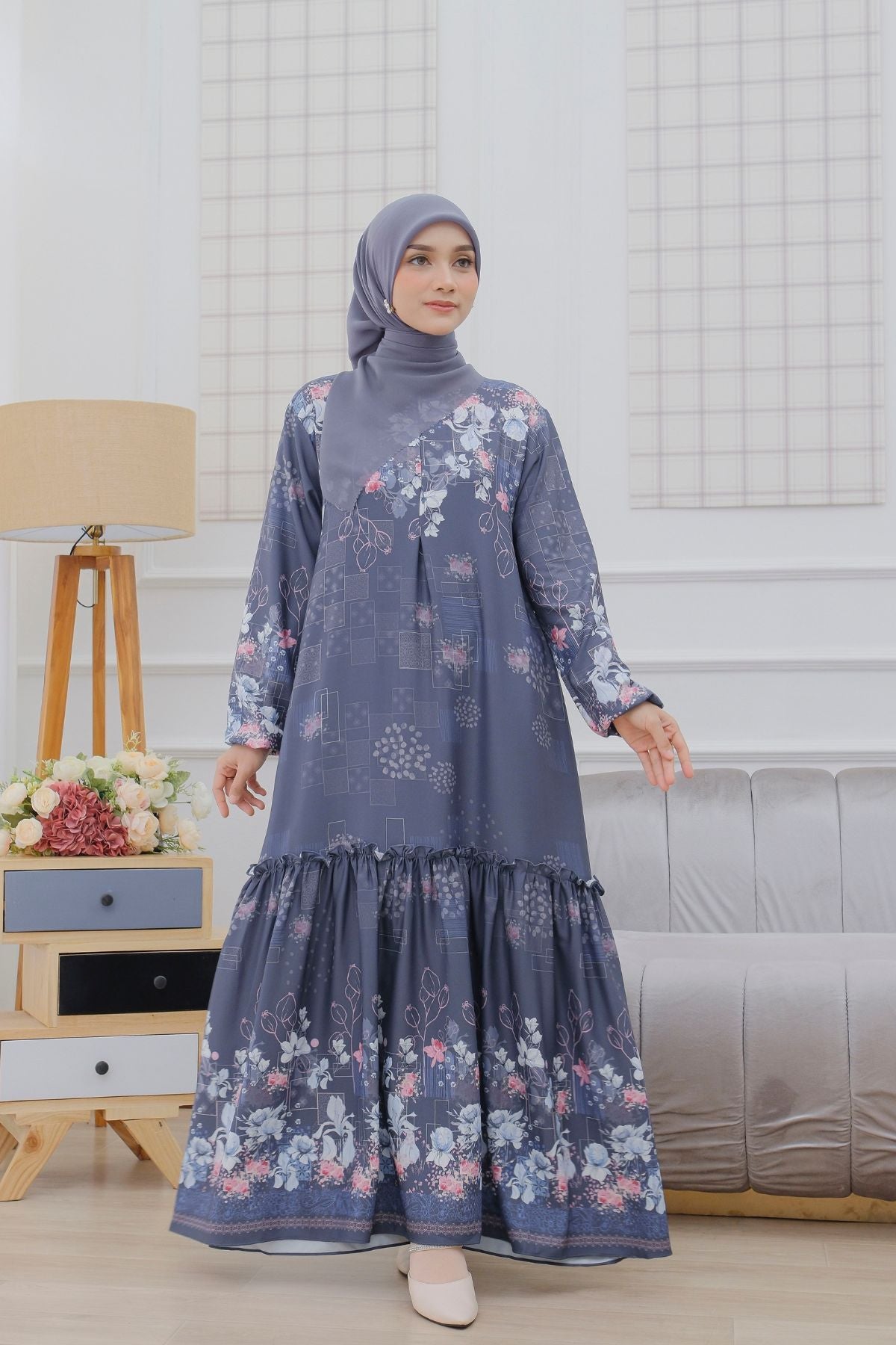 [CLEARANCE SALE] Orchid Dress - ORD1.2 Denim Grey