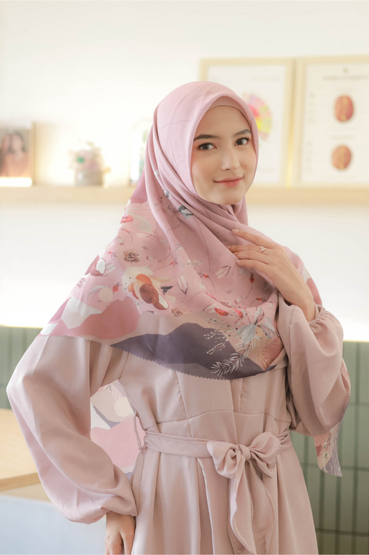 [ BUY 3 GET 1 FREE HIJAB ] Coconut Scarf Jumbo - JS93.7 Only Pink