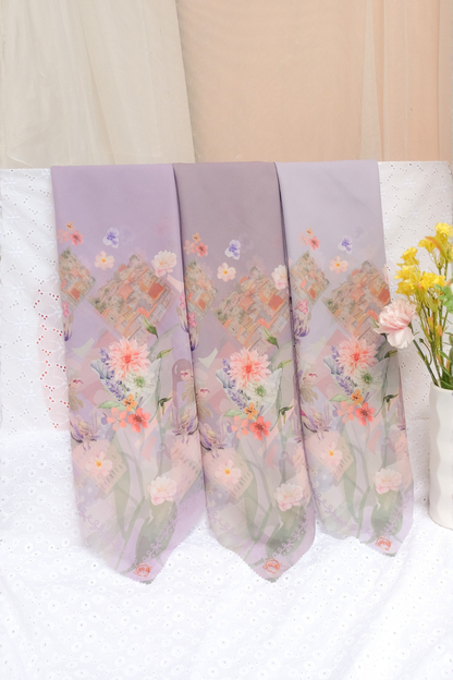 Leaf Kafa Scarf - KF30.9 VK30.9 JF30.9 Grey