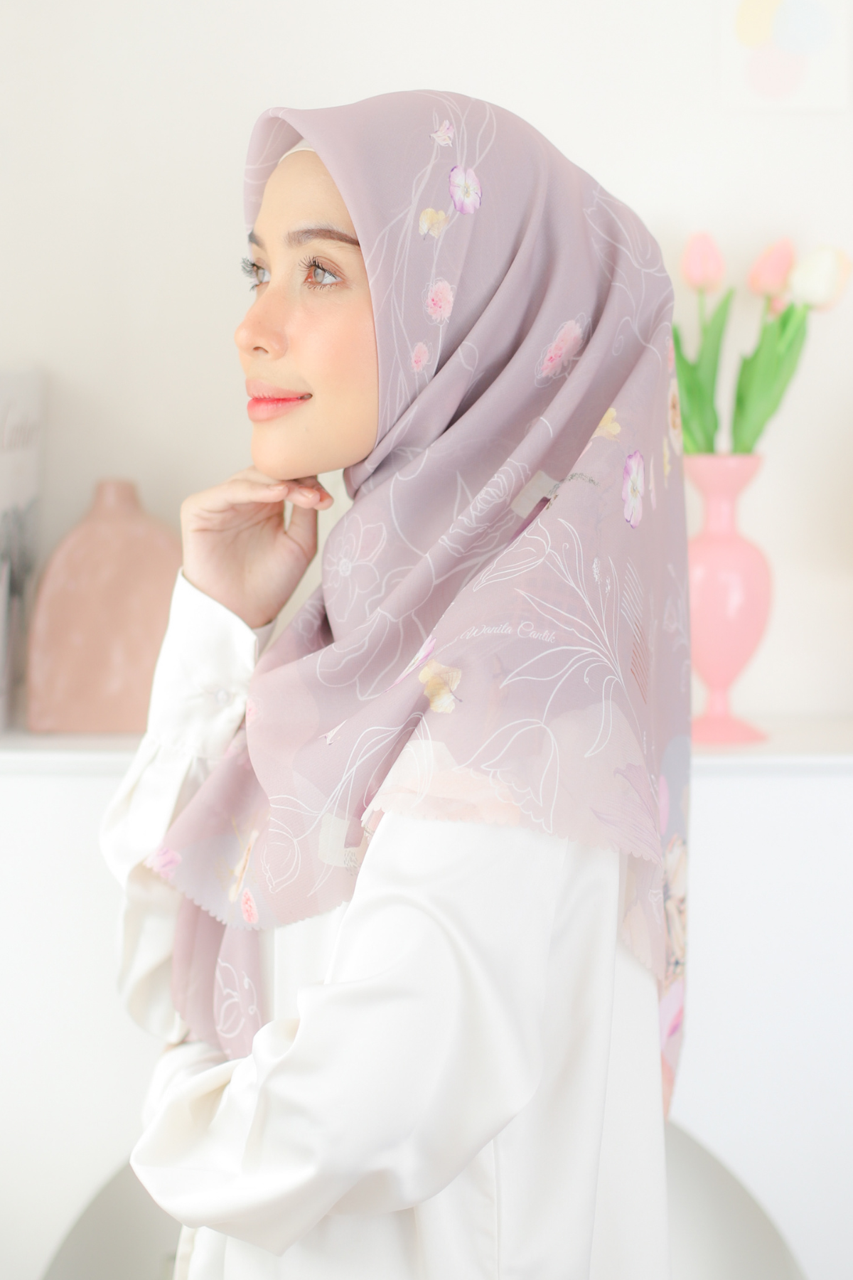 Mora - Scarf Square Premium Polycotton - Dusty - MCF2.4