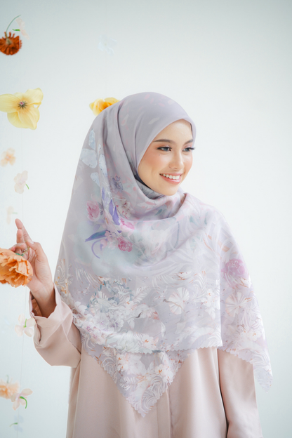 [ BUY 3 GET 1 FREE HIJAB ] Emily JUMBO - Scarf Square Premium Polycotton XL | Latte - EB28.5