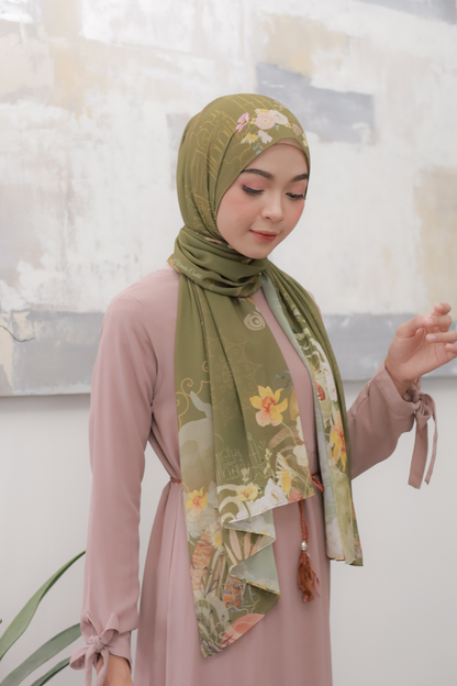 Sofia - Pashmina Premium Ceruti - Olive - PM11.68