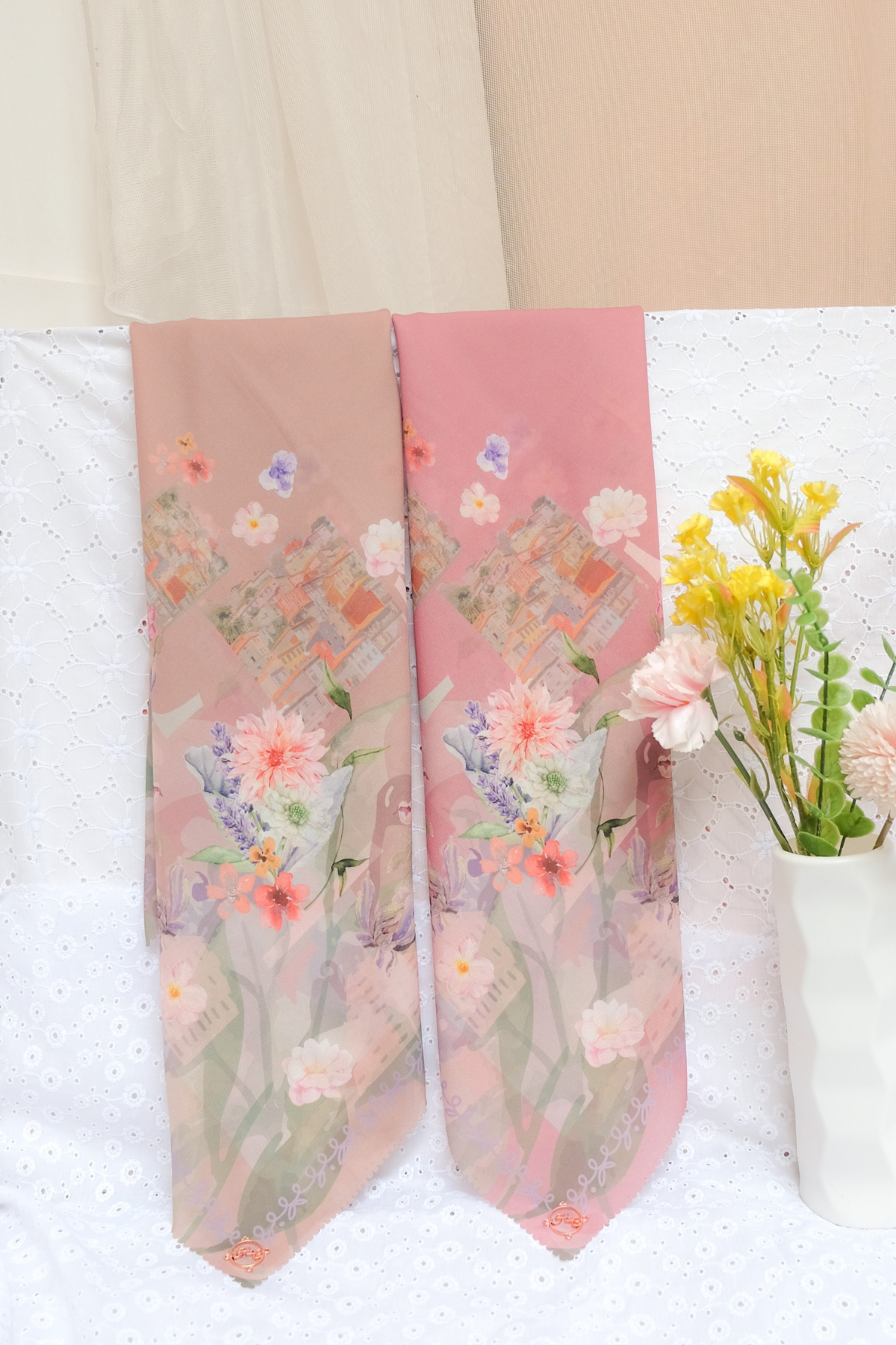 Leaf Kafa Scarf - KF30.5 VK30.5 JF30.5 Mocca