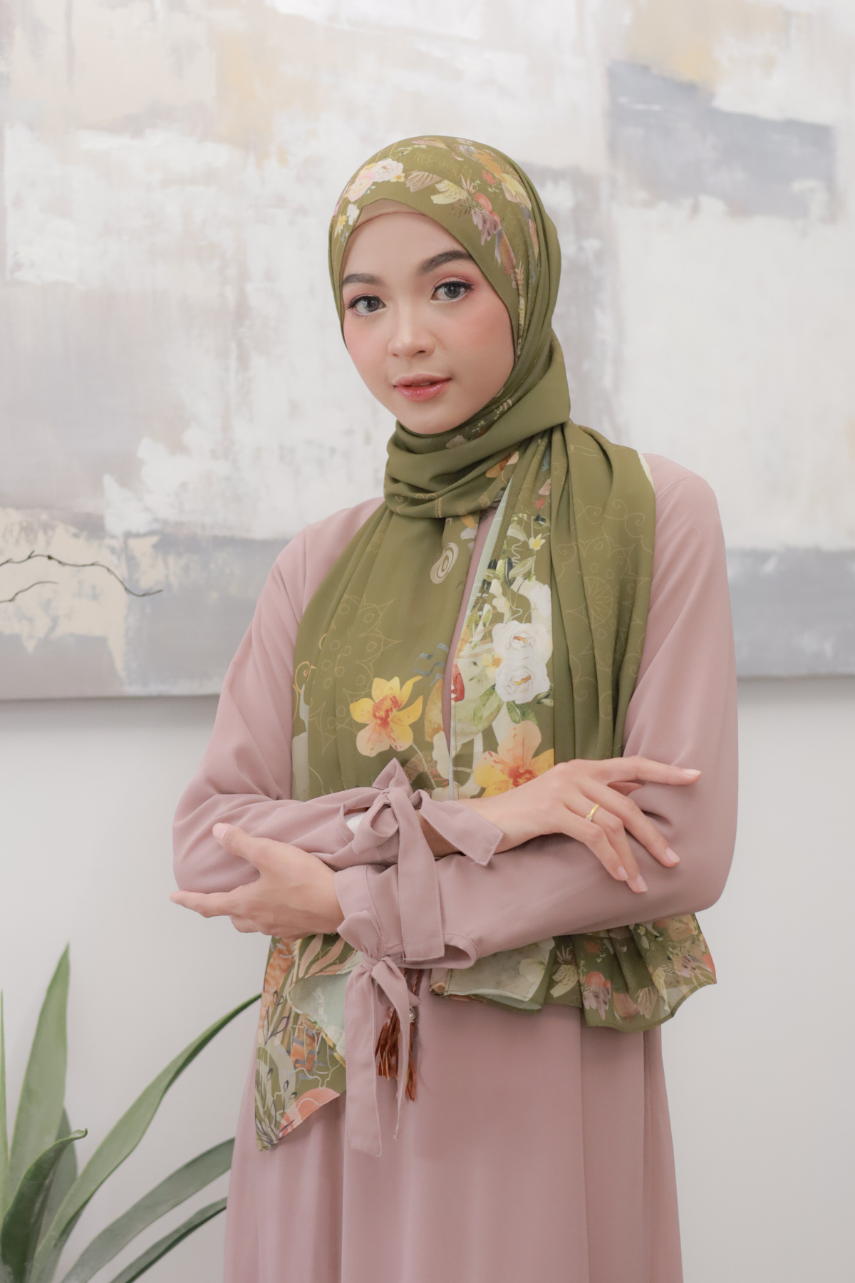 Sofia - Pashmina Premium Ceruti - Olive - PM11.68