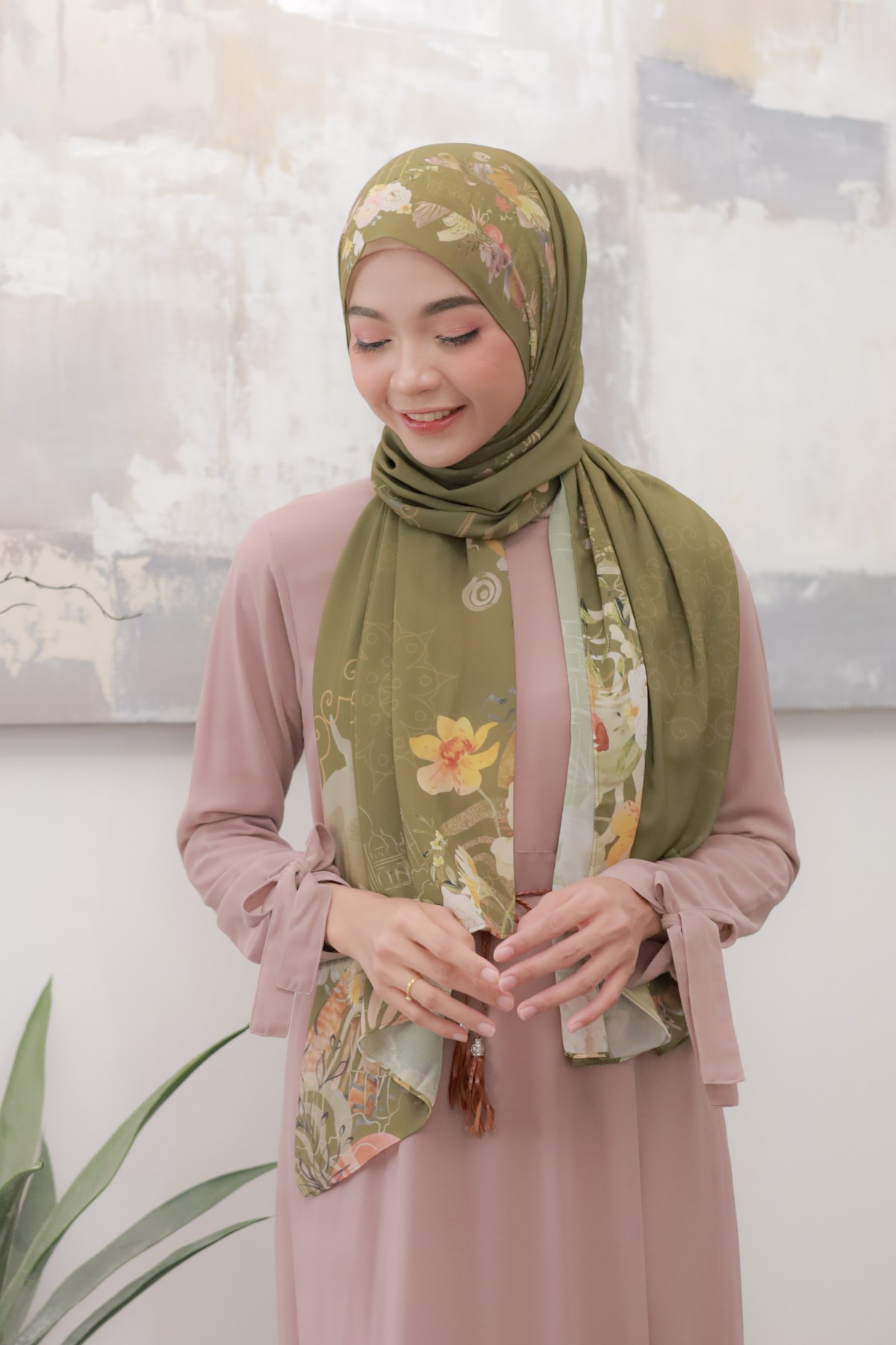 Sofia - Pashmina Premium Ceruti - Olive - PM11.68