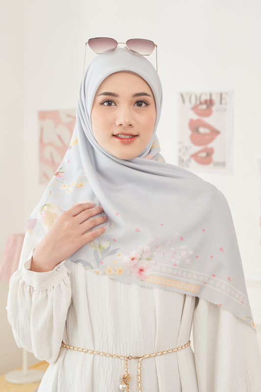 Daffodil - Scarf Loire Voal - Grey - DF14.5