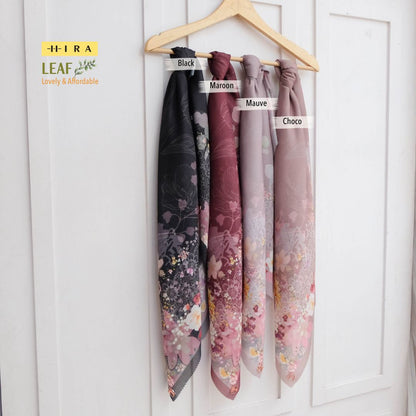 Leaf Rahma Scarf - AM31.3 AC31.3 HJ31.3 Choco
